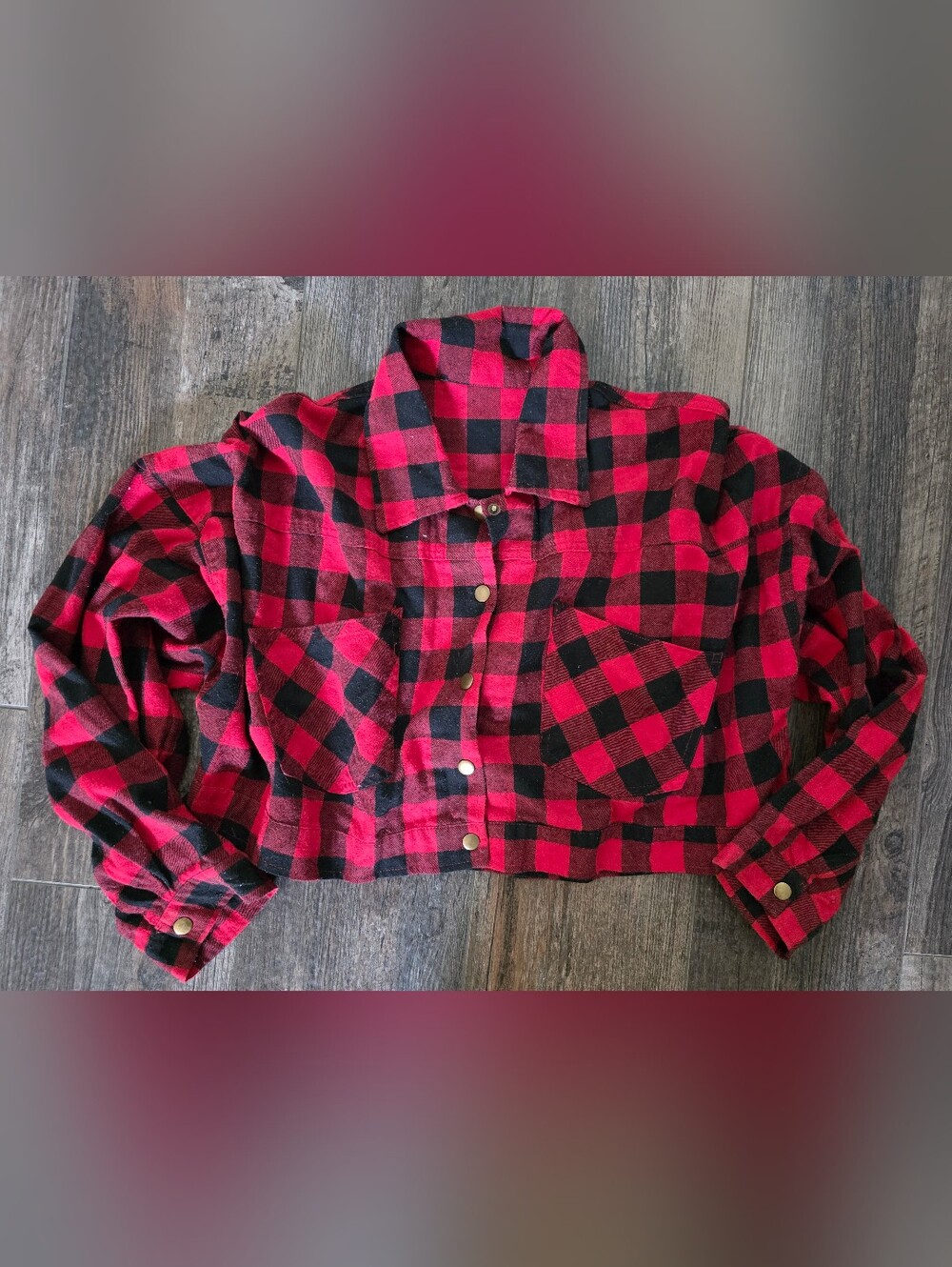 Cropped Flannel Shacket
